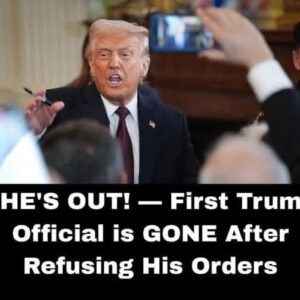 SHE’S OUT! First Trump official gone after defying his orders…