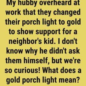 Why Some Homes Display a Gold Porch Light