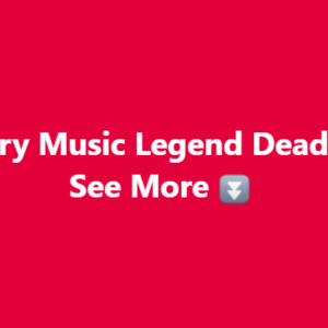 Country Music Legend Dead at 89 See More ⏬