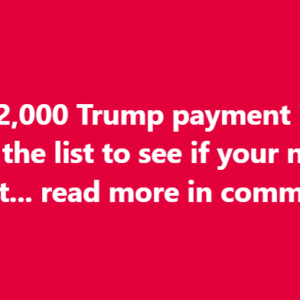 Breaking – When payment could occur!