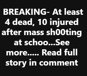 BREAKING – At least 4 dead! See it!