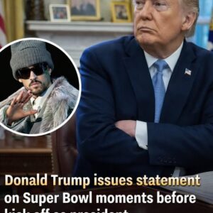 Moments before kickoff, Trump issued a statement celebrating the Super Bowl as a uniquely American tradition, wishing both teams well and highlighting the events unity and spirit. His message emphasized respect for the sport and the dedication of players and fans nationwide!