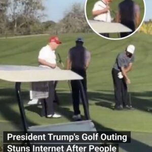 President Trump’s Golf Outing Stuns Internet After People Realize Who He’s Playing Against