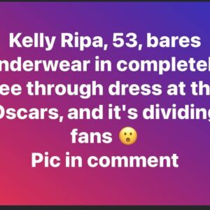 At 53, Kelly Ripa’s black gown on Oscars red carpet ignites reactions from fans