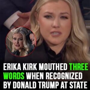 Erika Kirk mouthed three words aft