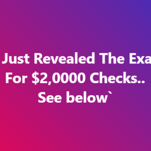 Breaking – When payment could occur!