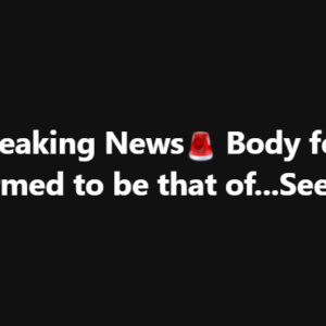 Breaking news: Body found confirmed