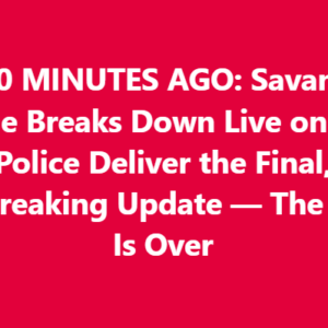Savannah Guthrie is live, breaking down as police deliver the final, heartbreaking update. The search is over. This is every parent’s worst nightmare, and her raw, tearful words will shatter you.