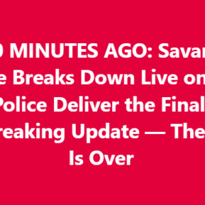 Heartbreaking Moment: Savannah Guthrie Reacts to Final Police Update