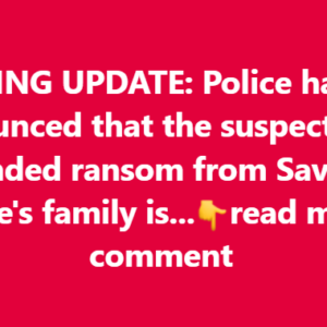Police have just announced that the suspect who demanded ransom from Savannah Guthrie’s family