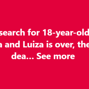 The search for 18-year-old twins