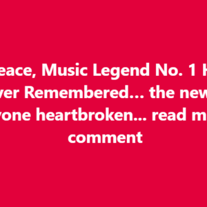 Legendary Voice That Once Ruled the Charts Is Gone