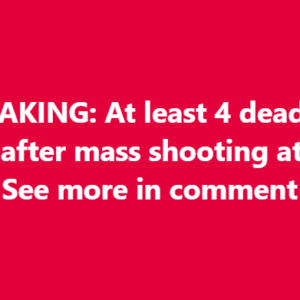 BREAKING: At least 4 dead…