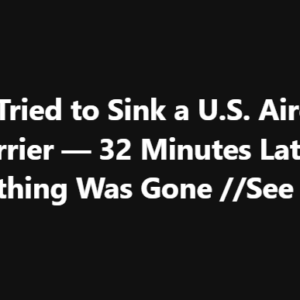 Iran Tried to Sink a U.S. Aircraft Carrier — 32 Minutes Later, Everything Was Gone See More