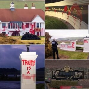 Trump’s Turnberry mansion in Scotland gets vandalise
