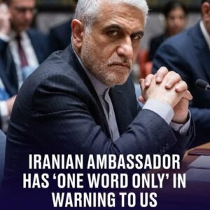 Iranian ambassador has ‘one word only’ in warning to US
