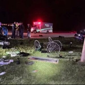 Jeep plows into Amish buggy near Berne — father airlifted, multiple children