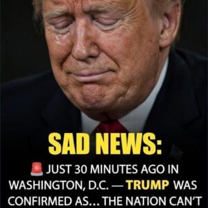 Donald Trump with tears in his eyes make the sad announcement… See more