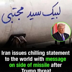 Iran sends chilling message on side of missile after Trump threat
