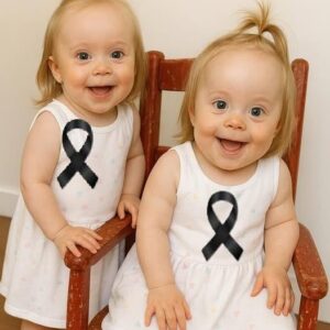 Young woman puts both babies inside the fir… See more