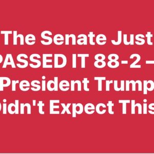 Senate Passes Landmark 88-2 Bipartisan