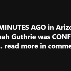 20 Minutes ago in Arizona, Savannah Guthrie was confirmed as…