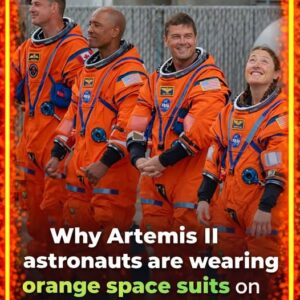 Why Artemis II astronauts are wearing orange space suits on historic trip to the moon