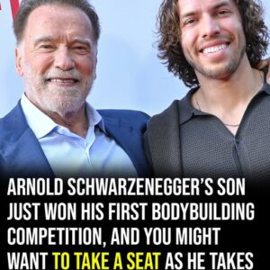 Arnold Schwarzenegger’s son wins first bodybuilding competition – and the photos are jaw-dropping
