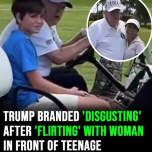 Trump branded ‘disgusting’ after ‘flirting’ with woman in front of teenage grandson on golf course