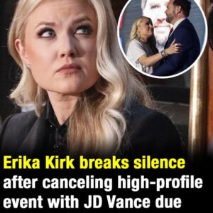 Erika Kirk breaks silence after canceling high-profile event with JD Vance due to “very serious threats”