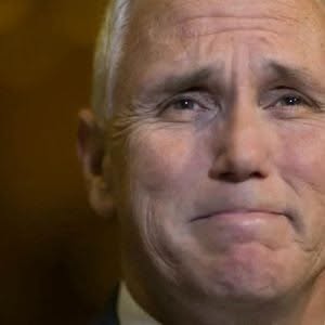 Mike Pence with tears in their eyes make the sad announcement..