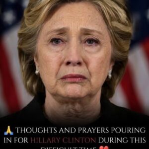 Our thoughts and prayers are with Hillary Clinton