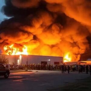 A few hours ago a big fire broke out in M… See more