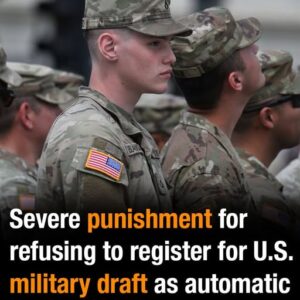 Massive Federal Shift Means Automatic Military Draft Registration for All American Men Starting 2026