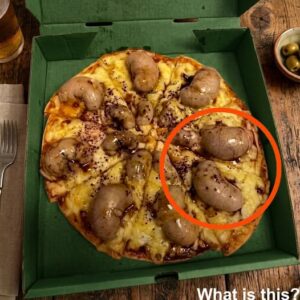 I ordered a pizza in the evening. The delivery driver brought it to me.