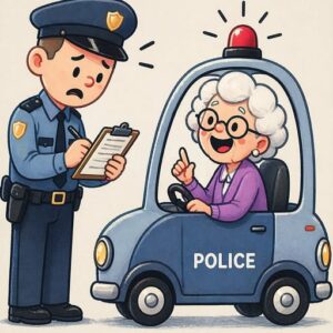 Officer Stops Elderly Driver — Her Unexpected Humor Lightens the Moment