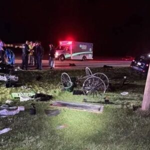 Jeep plows into Amish buggy near Berne — father airlifted, multiple children