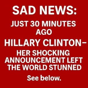Our thoughts and prayers are with Hillary Clinton
