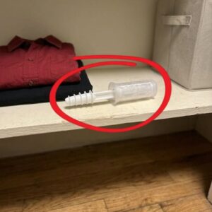 This evening, I opened my wife’s wardrobe and discovered this inside.