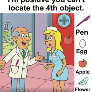 Find Pen, Egg, Apple, Flower.
