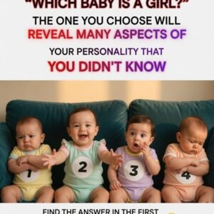 Psychological test: Which of these four babies is a little girl?