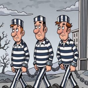 Three convicts were on the way to prison!