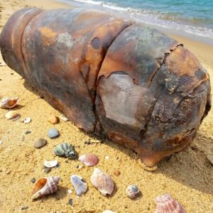I was walking on the beach when I suddenly came across this.