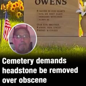 Cemetery is demanding headstone be removed over obscene ‘hidden message’