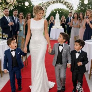I took my 4-year-old triplets to my millionaire ex-husband’s wedding and his family’s reaction was chilling.