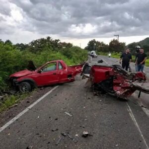A serious accident occurred a few minutes ago on the Sa… road