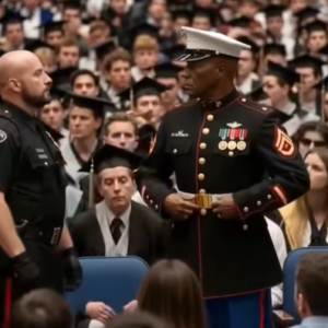 Security Approached a Marine at Graduation — Then Six Young Men Stepped Forward