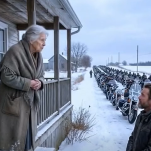 Bikers Return to Thank Elderly Woman Who Sheltered Them During a Snowstorm