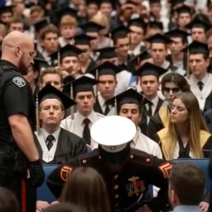 Security Approached a Marine at Graduation — Then Six Young Men Stepped Forward