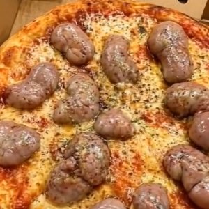 I ordered a pizza in the evening. The delivery driver brought it to me.